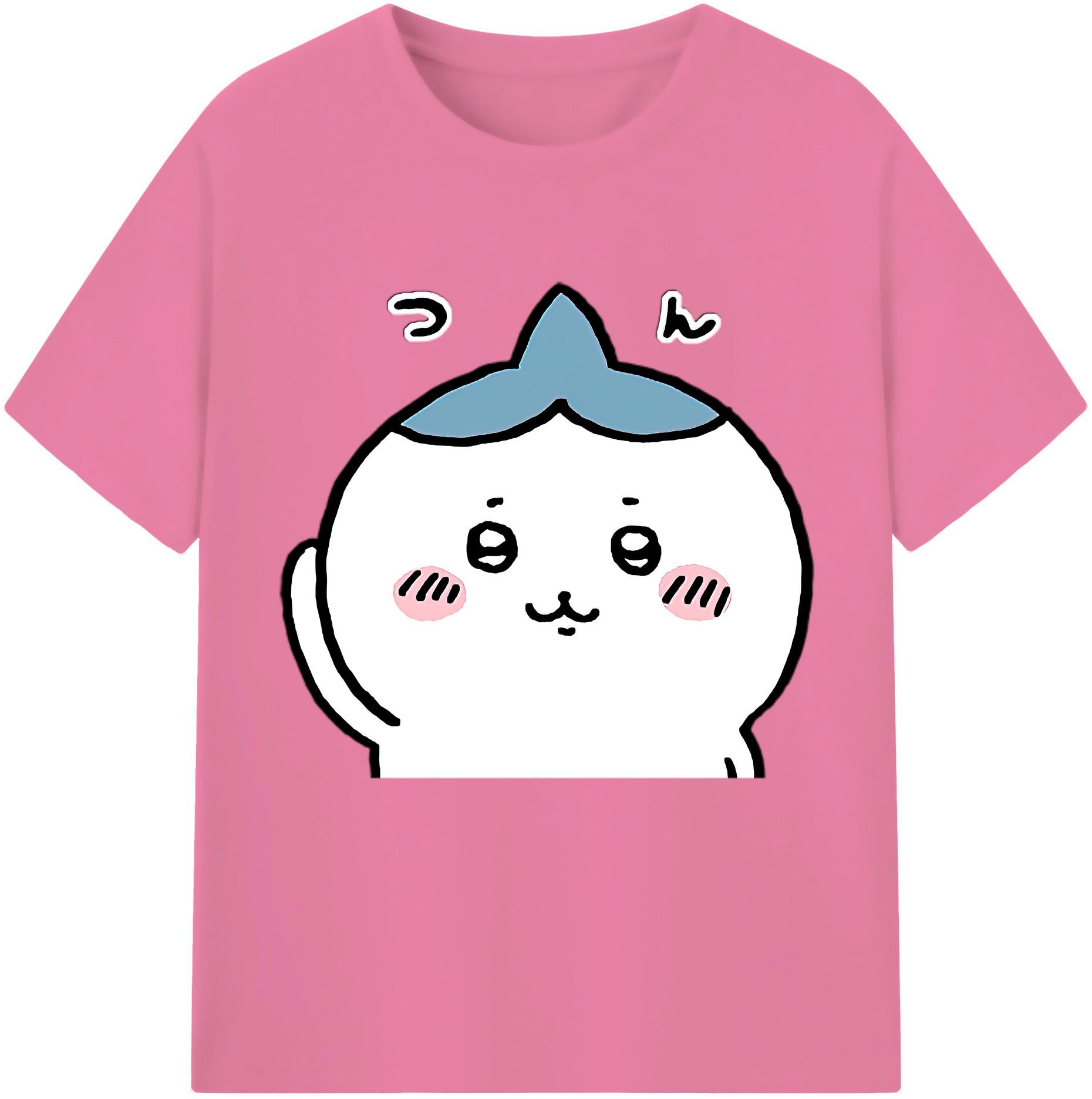 （画像用） ちいかわ ハチワレ Chii-kawa hachiware 綿100％半袖Tシャツ（フロントプリント）